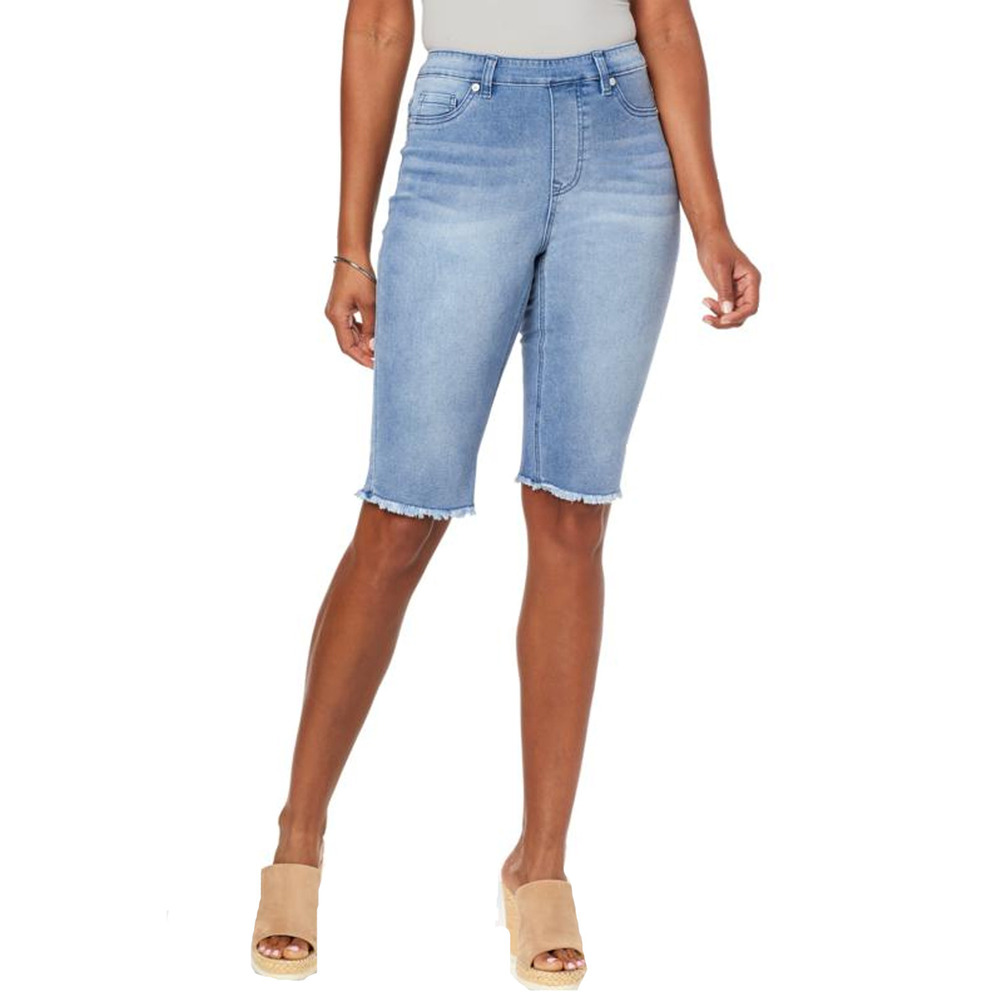 DG2 by Diane Gilman Stretch 3-Ways-to-Wear Bermuda Short Chambray